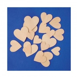 Scrapbooking - Dřevěné srdce střední - 4cm