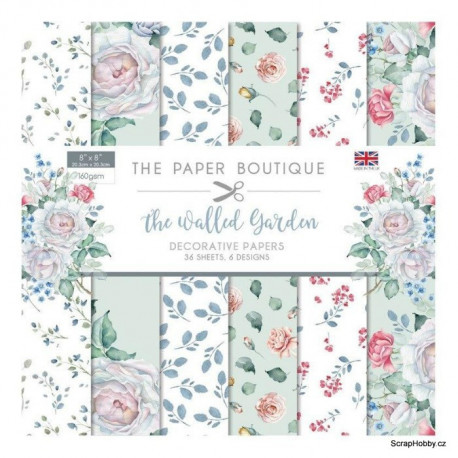 The Walled Garden - Sada jednostranných papírů - 20 x 20 cm