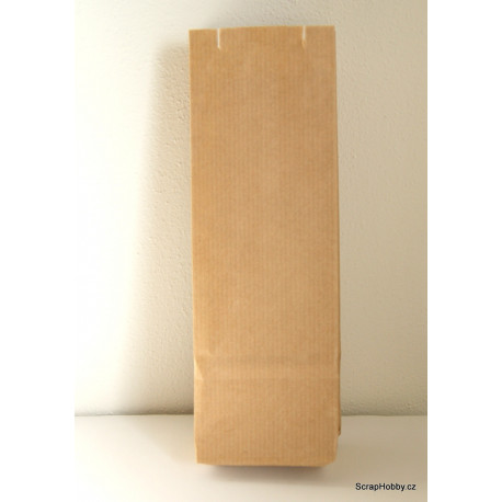 Papírový sáček recyklovaný s plochým dnem