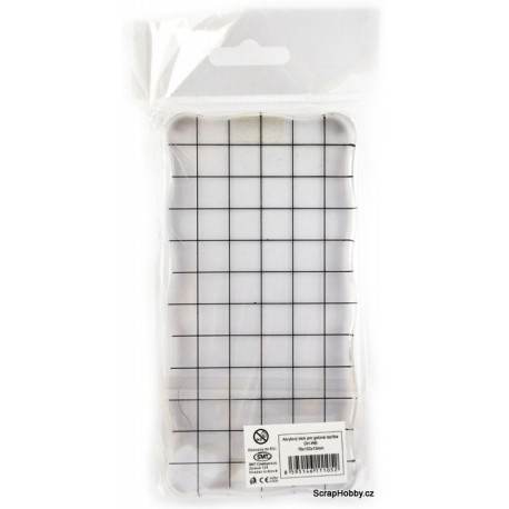 Akrylový bloček na razítka - 76 x 152 x 13 mm