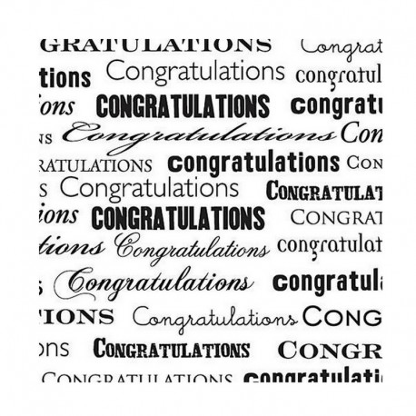 Scrapbooking - Black Congrats