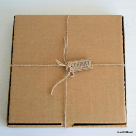 Recyklovaná krabička - 24 x 24 x 3 cm