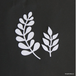 Větvičky zahnuté - bílé