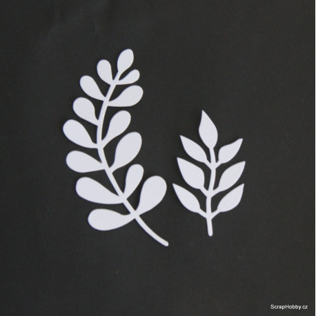 Větvičky zahnuté - bílé