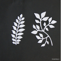 Větvičky rozvětvené - bílé