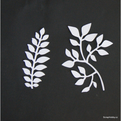 Větvičky rozvětvené - bílé