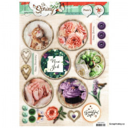 Papírové výseky - A4 So Spring č.603