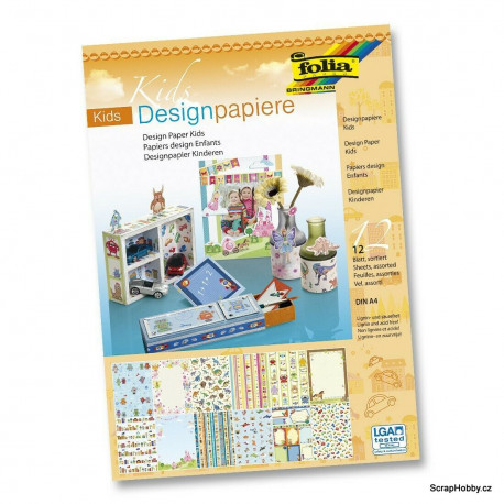 Sada papírů s dětským motivem - A4