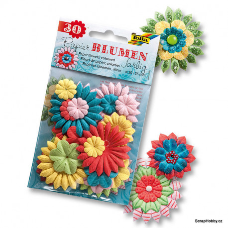 Kytičky barevné - 30 ks.